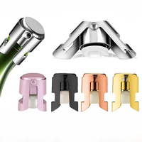 Bouchon de bouteille de vin et de bière en acier inoxydable, bouchon de champagne et de vin mousseux, outils de bar, 1 pièce, bouchon de bouteille hermétique