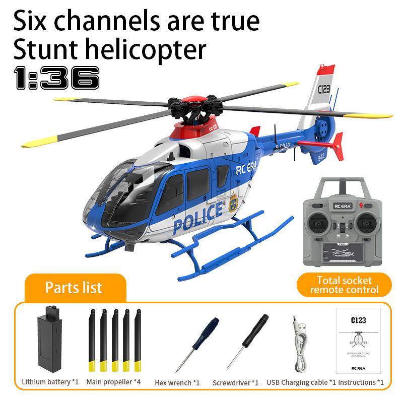 RC ERA C123 RC Helicopter 6CH Double Brushless Fun