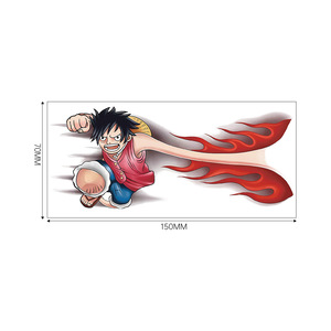Adesivo Temporaneo per <span class=keywords><strong>Tatuaggio</strong></span> Corpo <span class=keywords><strong>One</strong></span> <span class=keywords><strong>Piece</strong></span>, Luffy Huoquan, Animazione Trendy, Copertura Cicatrici Personalizzabile per Uomo, Resistente all'Acqua - Product Image 6