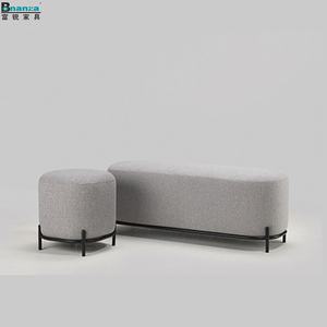 Make to Order <strong>UK</strong> Fabric <strong>Pouf</strong> in the Size of Diameter 450mm Height 450mm - Product Image 3