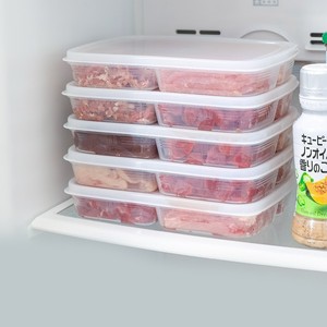 Japanese Style Food <b>Storage</b> Containers Rectangular 1-3L Compartmentalized Freezer Meat <b>Boxes</b> For <b>Kitchen</b> Use - Product Image 4