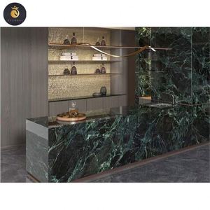 <span class=keywords><strong>Italia</strong></span> clásica Esmeralda Pradas verde piedra Natural mármol pared mesa de centro verde vidrioso losas de mármol - Product Image 3