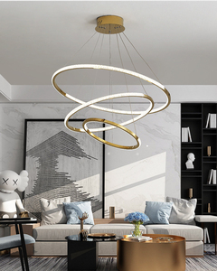 Bulat Mewah 2020 Modern Plating Logam Antik Plating Emas Kreatif Modern Liontin Lampu untuk Restoran Ruang Tamu - Product Image 4