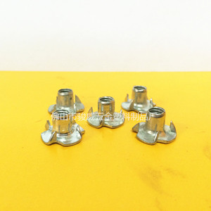 Tuerca de garra Junwei M6x10 con cabeza plana zincada para incrustaciones de paneles de madera en muebles - Product Image 2