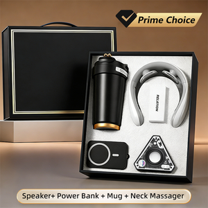 Mug Neck Massager Power Bank Speaker Wholesale Enterprise Anniversary Celebration Business Gift Box Set Holiday Gift Box Set