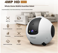 Robot de soin des animaux de compagnie - Robot intelligent pour se déplacer dans la maison pour chats et chiens - Caméra haute définition 4MP