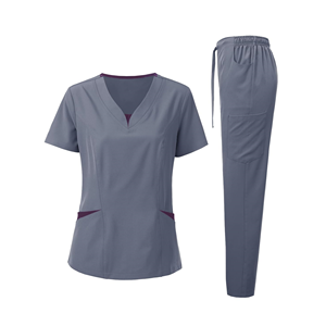 Venta al por mayor Jogger Suit Doctor Nurse Scrubs Set Hospital Médico Quirúrgico Uniformes Multicolor Mujeres Wear Scrub Suit Doctor Uniforme - Product Image 5