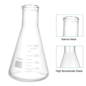 Laboratory Wide Neck clear Plastic 5ml 10ml 25ml 50ml 100ml 150ml 200ml 250m <strong>Erlenmeyer</strong> <strong>Flask</strong>