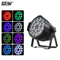 GEVV 18 pièces 18x18W RGBWAUV 18x15W RGBWA 18x12W RGBW Projecteur LED PAR DMX512 à commande sonore pour scène