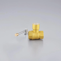 Vanne à boisseau sphérique manuelle en laiton de 1/2 "aile de verrouillage mâle BSP fermée pour l'eau personnalisation OEM prise en charge marque DunYun garantie de 3 ans