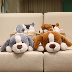 Peluche Personalizzato OEM/ODM di Basset Hound Sdraiato - Colori e Motivi Personalizzabili, Cucciolo Imbottito Personalizzato per Regalo - Product Image 4