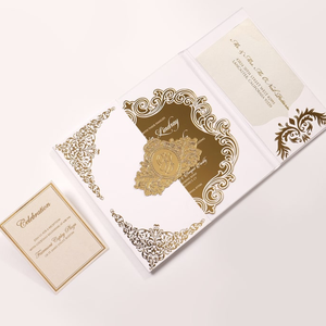 Vente en gros <span class=keywords><strong>de</strong></span> cartes d'invitation luxueuses personnalisées en acrylique plaqué or blanc <span class=keywords><strong>lettre</strong></span> avec enveloppe <span class=keywords><strong>de</strong></span> cartes RSVP <span class=keywords><strong>pour</strong></span> mariage <span class=keywords><strong>de</strong></span> quinceanera - Product Image 4