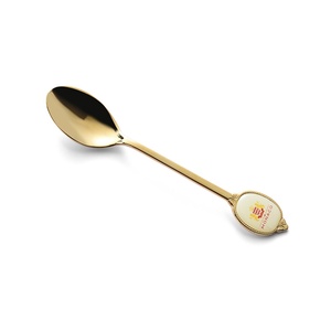 Wholesale Factory Custom Logo Oval <b>Gold</b> Metal Epoxy <b>Spoon</b> Winsun Brand Eco-Friendly Guangdong Origin - Product Image 4