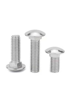 مسامير وصواميل حديدية مجلفنة مطلية بالزنك برأس دائري وعنق مربع M4-M16 للاستخدام الصناعي - Product Image 6