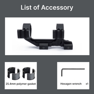 ขาตั้งกล้องอลูมิเนียม BANGBANG แบบ Optical Bridge Mount ขนาด 30 มม./25.4 มม. แบบวงแหวนคู่ ความสูงตรงกลาง 1.54 นิ้ว สำหรับระยะไกล ใช้กับเครื่องมือปรับระดับขนาด 20 มม. สำหรับใช้งานกลางแจ้ง - Product Image 6