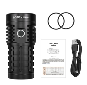 Oferta Especial Linterna Recargable de Aleación de Aluminio de Alta Potencia Q8 Plus 16000lm con 6* LEDs XHP50B e Interfaz de Usuario Anduril 2 - Product Image 1