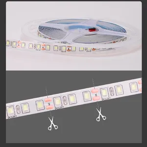 220V 2835 LED Strip Light 120D/M 240D/M 12W 20W 8mm Tape Lights For Home Hotel Indoor Use