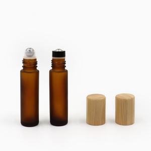 10ml 15ml <b>Bamboo</b> <b>Wood</b> Roll on Bottle Stainless Steel Glass Roller Ball Perfume Bottle Essential Oil Travel Refillable Container - Product Image 3