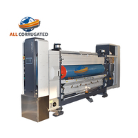 Machine d'impression flexographique automatique 4 couleurs FFG avec découpe rotative, plieuse-colleuse et cerclage intégré