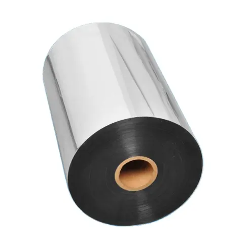 Яркая серебристая алюминиевая ПЭТ металлизированная пленка китайская металлическая фольга для гибкой упаковки и ламинирования
