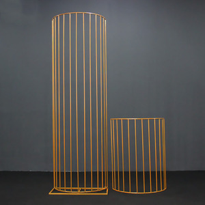 Golden Luxury <b>Wedding</b> Background Arch Pergola <b>Frame</b> with Removable Stainless Steel Modern/Fashion Style 282x294cm Size - Product Image 6