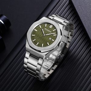 Fabricantes OEM/ODM, Relojes de Acero Inoxidable con Logotipo Personalizado, Manecillas Luminosas, Reloj de Lujo para Hombre de Cuarzo - Product Image 2