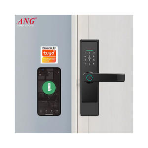 ANG Nouveau Style Sécurité Électronique Numérique Tuya Wifi Cerraduras Inteligente Serrures De Porte Intelligentes D'empreintes Digitales - Product Image 1
