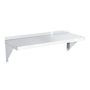 <span class=keywords><strong>Étagère</strong></span> murale à un niveau en acier inoxydable avec <span class=keywords><strong>osier</strong></span> pour four à micro-ondes cuisine salle de bain approvisionnement direct d'usine - Product Image 4