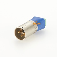 Adaptateur XLR mâle 3 broches vers bornier à vis pour audio, DMX512, diffusion, signaux industriels et tests