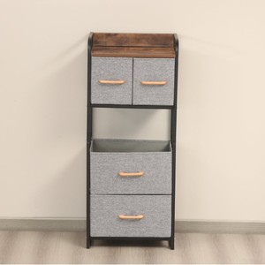 Armoire de rangement sur pied pour chambre <span class=keywords><strong>à</strong></span> coucher, armoire <span class=keywords><strong>à</strong></span> <span class=keywords><strong>tiroirs</strong></span> en tissu, armoire <span class=keywords><strong>à</strong></span> <span class=keywords><strong>tiroirs</strong></span> verticale multifonctionnelle pour petits espaces de vie - Product Image 1