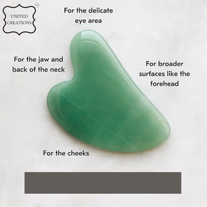 Quartz jade gua Sha outil facial masseur de rayures du visage outil de beauté de massage <span class=keywords><strong>anti</strong></span>-âge adapté au visage yeux cou corps - Product Image 3