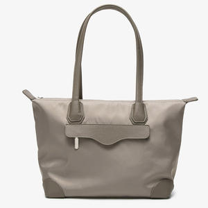 Large Capacity Korean Version Women's Single Shoulder Shopping <b>Bag</b> New Leisure Style Zipper Closure <b>College</b> Fashion Simple Style - Product Image 1