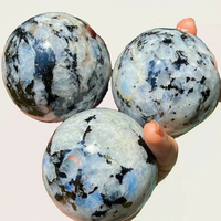 Ornement DIY en Agate Naturelle Sculptée à la Main de 30 mm, Pierre Semi-Précieuse pour Gravure de Micro-Paysage Marin