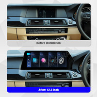 Autoradio MOOKAKA 12,3 pouces pour BMW Série 5 GT 2011-2012, écran tactile, système d'exploitation Linux, GPS, CarPlay sans fil, autoradio compatible Wifi 4G