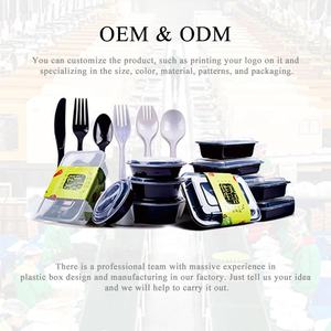 ชุดมีดช้อนส้อมพลาสติก PP PS แบบใช้แล้วทิ้งสีขาวใสสีดำขนาดกำหนดได้เอง - Product Image 6