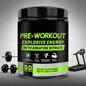 VitaHall Pre Workout Powder Private Label Bulk <strong>Pure</strong> Natural Creatine Monohydrate <strong>BCAA</strong> Muscle Growth Energy 10g Per - Product Image 1