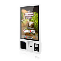 Kiosque en libre-service extérieur étanche IP65 de 32 pouces avec écran tactile, terminal de commande et de paiement pour restaurant et hôtel
