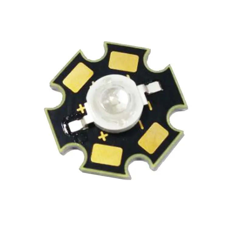 ブルー460nm 465nm 1wハイパワーled/ハイルーメン1wブルーled pcb