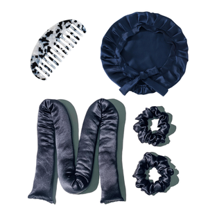 أكسسوارات شعر هدية أسيتات ساتان توت نقي سكرونشي حرير بدون حرارة رباط رأس بوننيت حرير مشط بربطة عنق - Product Image 2