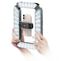Stabilisateur vidéo pour smartphone PICTRON U200, éclairage annulaire LED portable pour selfie, stabilisateur vidéo pour téléphone, caméra, GoPro, Youtube