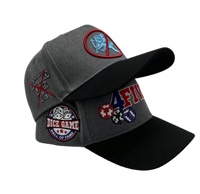 Casquettes de Baseball Personnalisées en Coton Bicolore à 5 Panneaux, Visière Courbe et Structurée, Réglables pour Hommes et Femmes