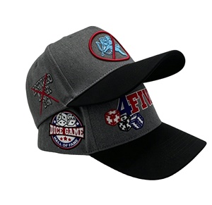 Casquettes de Baseball Personnalisées en Coton Bicolore à 5 Panneaux, Visière Courbe et Structurée, Réglables pour Hommes et Femmes - Product Image 3