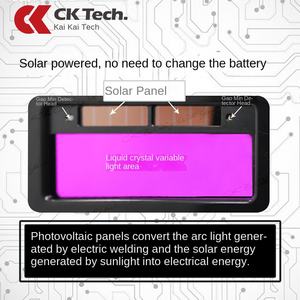 หมวกกันน็อคสำหรับเชื่อมอาร์กอนลดแสงอัตโนมั<span class=keywords><strong>ต</strong></span>ิพร้อมที่ครอบป้องกันการอบ - Product Image 5