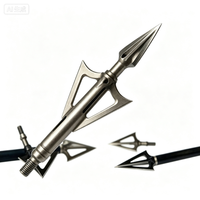 Pointes de flèches en acier inoxydable à visser, pointes de chasse et pointes de tir pour le tir à l'arc, la pêche à l'arc et la pratique du tir sur cible