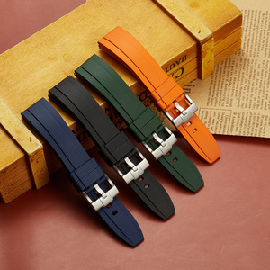 <span class=keywords><strong>Correa</strong></span> de reloj de goma FKM de lujo con liberación rápida Compatible con Rolx Omga S Watch 20 <span class=keywords><strong>22mm</strong></span> accesorios de <span class=keywords><strong>correa</strong></span> de reloj impermeables - Product Image 4