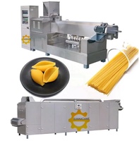 Ligne de production de pâtes macaroni coupe courte Machine 500kg 300kg h Extrudeuse de pâtes italiennes au sarrasin