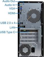 Ordinateur de bureau tour HP 280 G9 Pro, processeur i7-12700K, 32 Go de RAM DDR4, SSD NVMe de 1 To, USB-C vers HDMI/VGA, Wi-Fi, Windows 11 Pro, noir