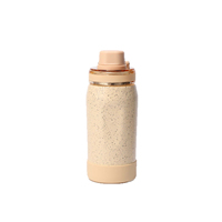 Botella de Agua Deportiva de Acero Inoxidable con Aislamiento al Vacío, Tapa con Pajita, Gran Capacidad de 450 ml, Personalizada con Impresión