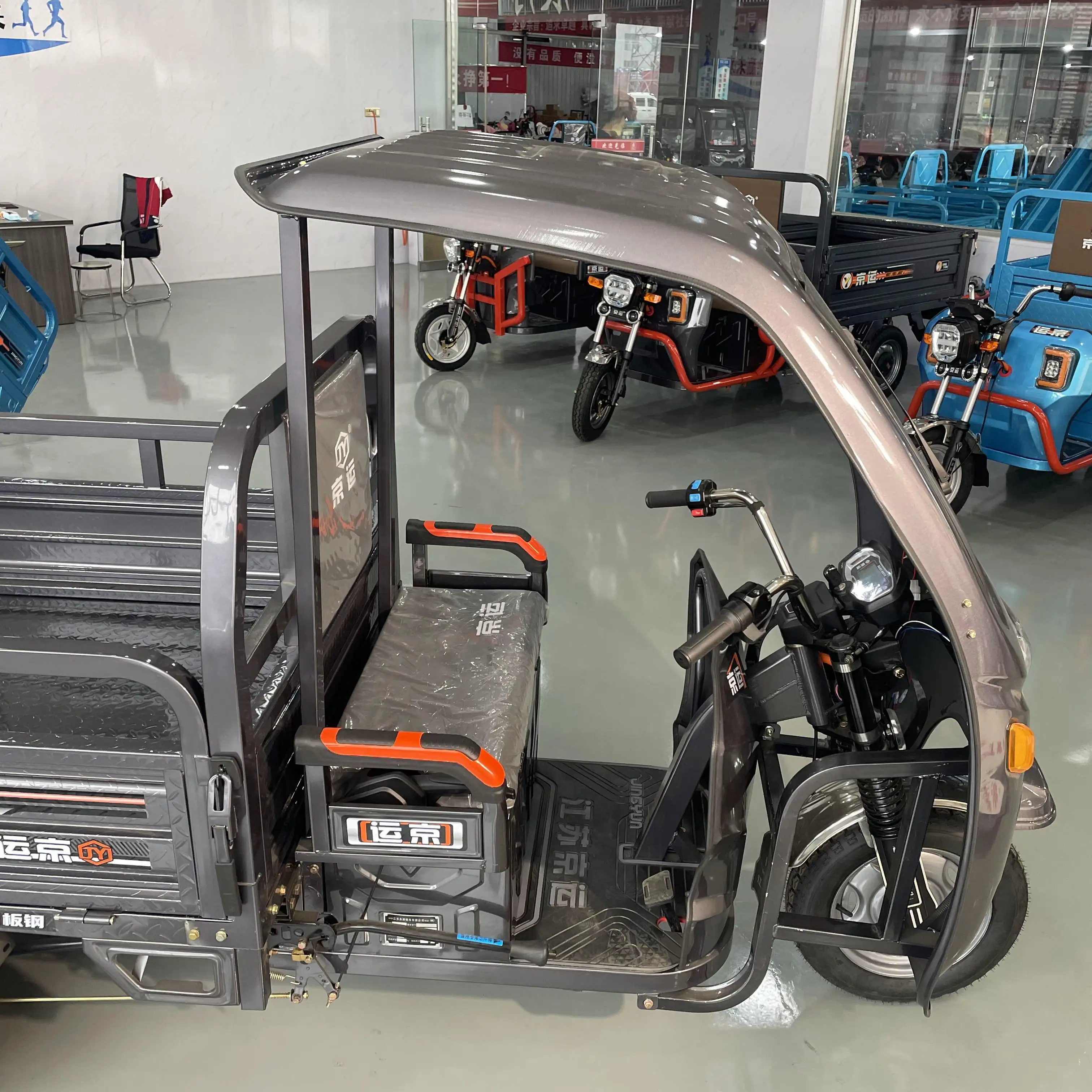 1000W 3 Wheel Electric Car For Sale Drift Trike Load 1000Kg Three Wheeler Adult Cargo Tricycle Dumper