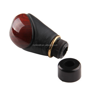 Pomello del Cambio Universale RTS 10mm in Legno e PU per Auto e Camion, Leva a 5 Velocità Manuale - Product Image 3